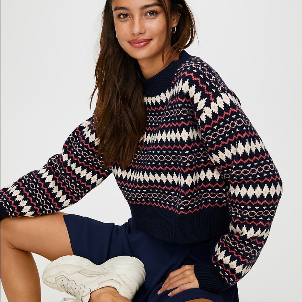 Aritiza Sunday Best Lamora Sweater in BEIGE